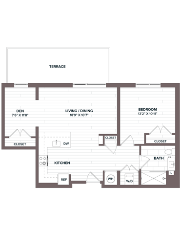 floorplan image of apartment 504